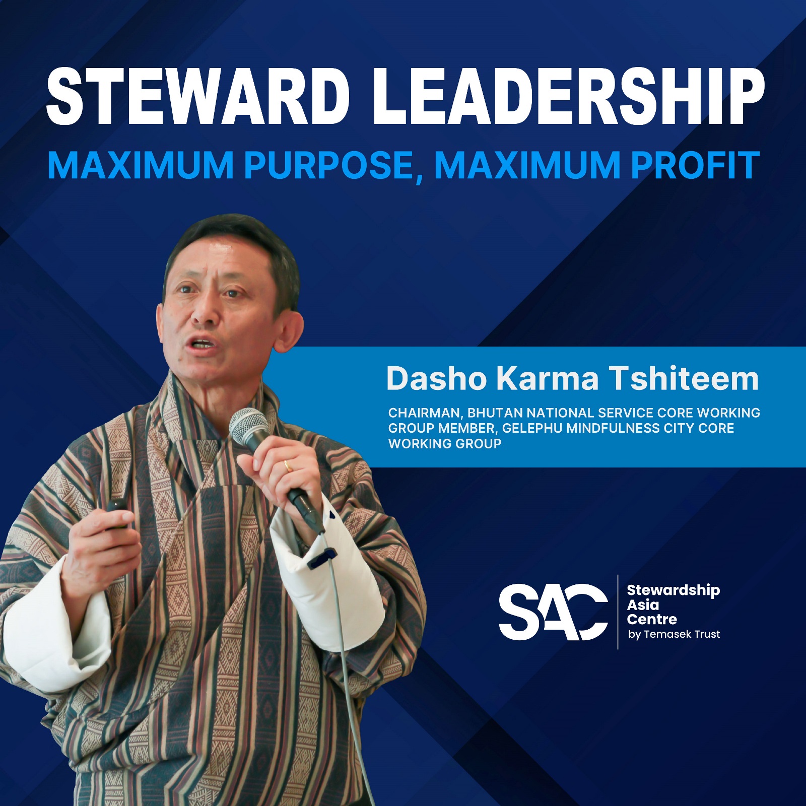 Dasho Karma Tshiteem on happiness, purpose and leadership of the self