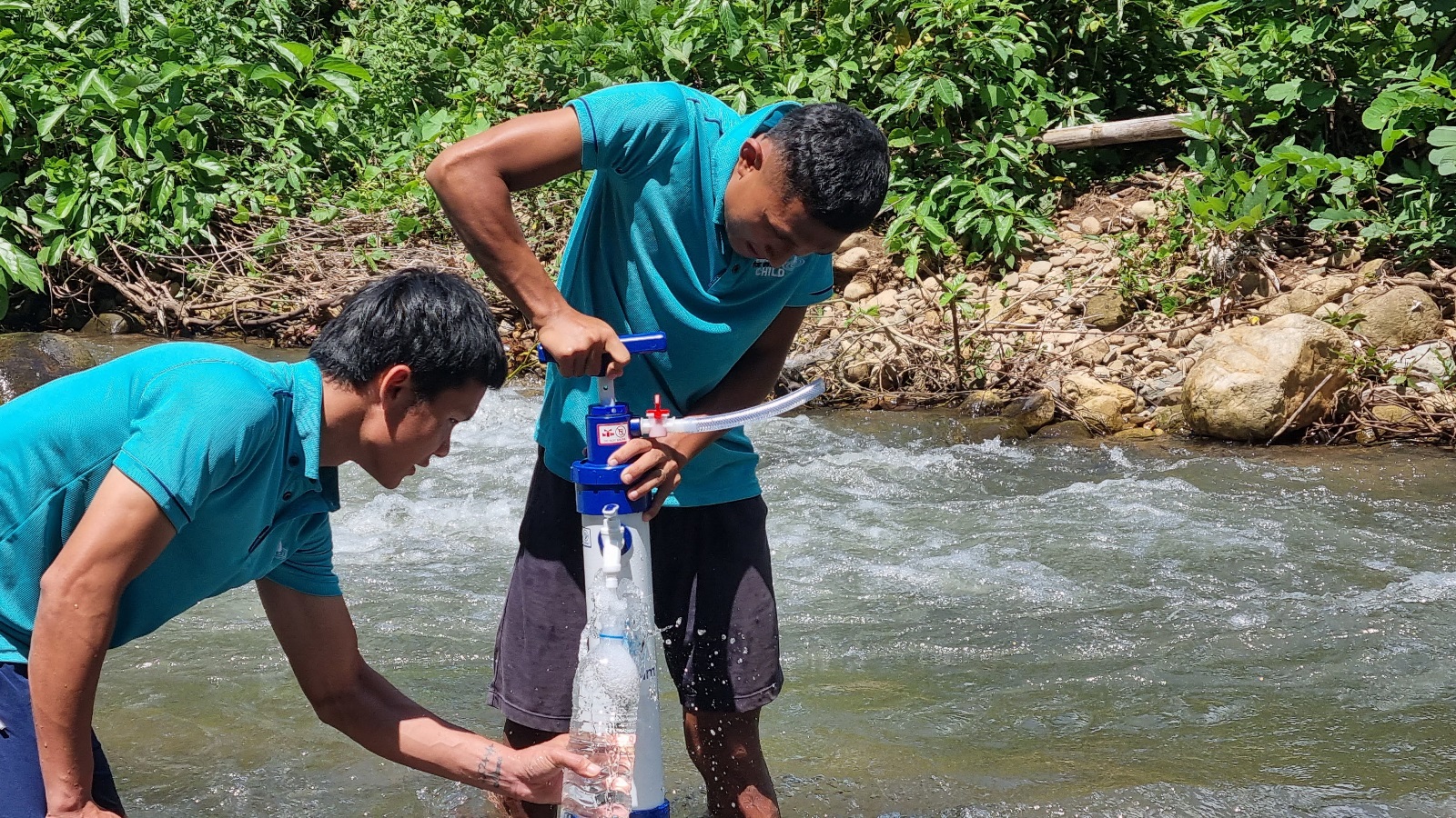 Securing clean water for vulnerable communities with rapid-response filtration