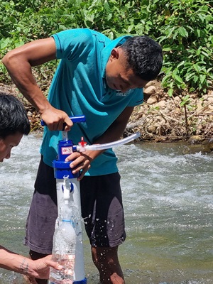 Securing clean water for vulnerable communities with rapid-response filtration
