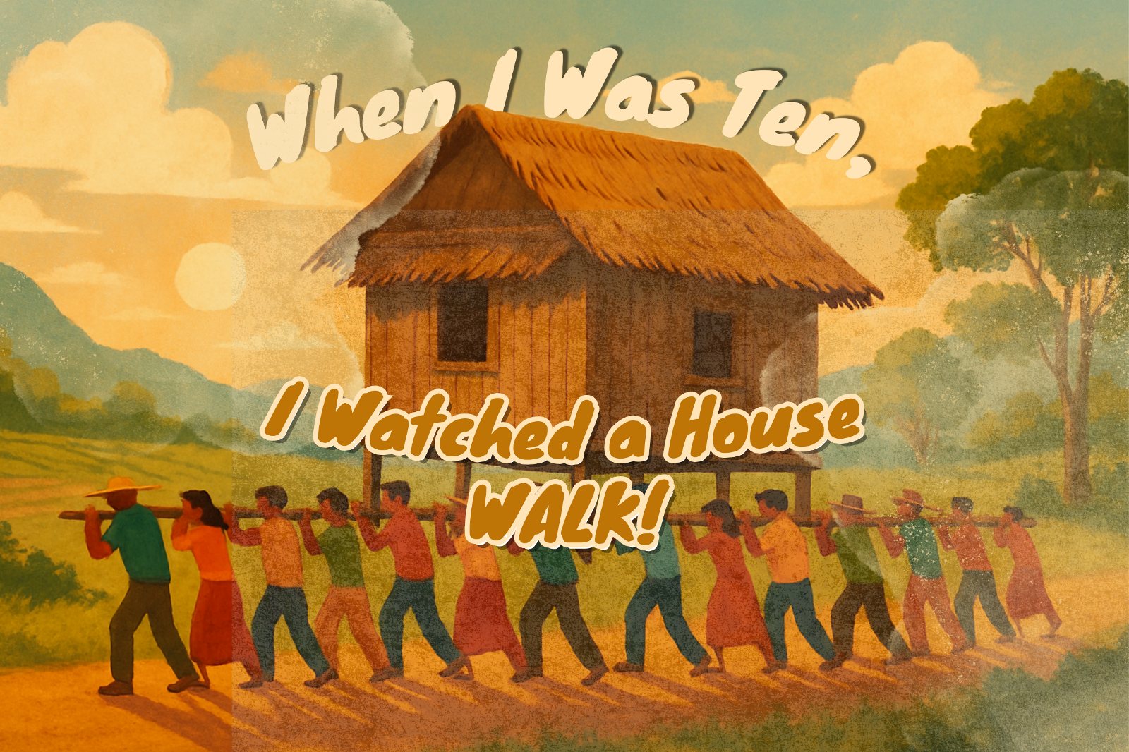 When I Was Ten, I Watched a House Walk