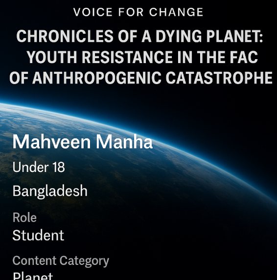 When the Earth Speaks, We Must Listen